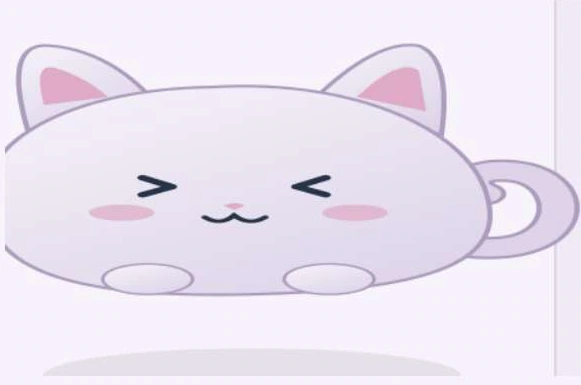 横にむぎゅっとつぶれたむにねこ